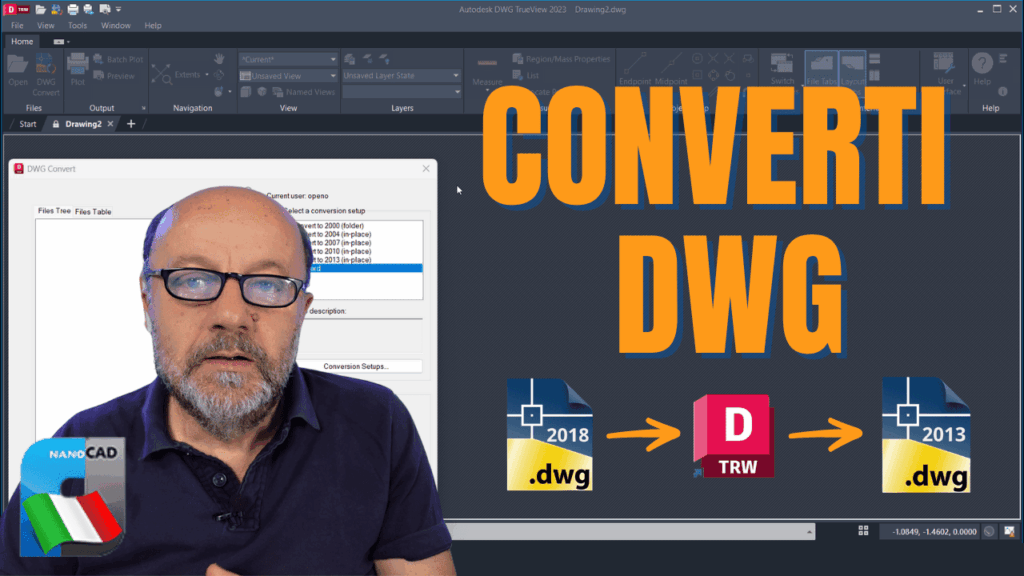 CONVERTI DWG750 conversione dwg