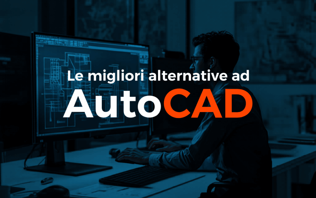 Italian Engineer at Work with CAD alternative autocad